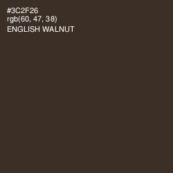 #3C2F26 - English Walnut Color Image