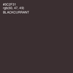 #3C2F31 - Blackcurrant Color Image