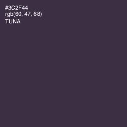 #3C2F44 - Tuna Color Image