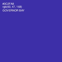 #3C2FA8 - Governor Bay Color Image