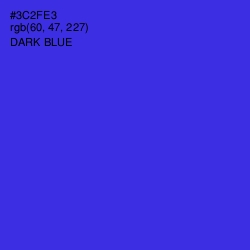 #3C2FE3 - Dark Blue Color Image