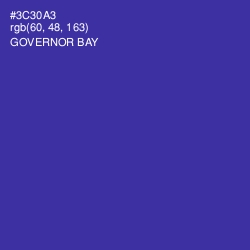 #3C30A3 - Governor Bay Color Image