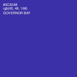 #3C30A8 - Governor Bay Color Image
