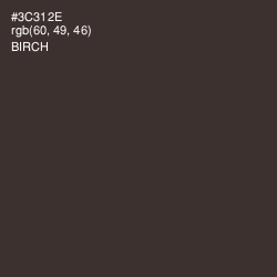 #3C312E - Birch Color Image