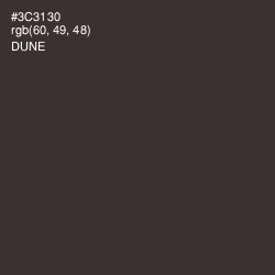 #3C3130 - Dune Color Image