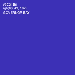 #3C31B6 - Governor Bay Color Image