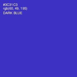 #3C31C3 - Dark Blue Color Image