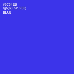 #3C34EB - Blue Color Image