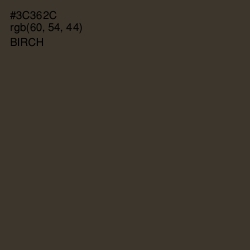 #3C362C - Birch Color Image