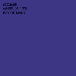 #3C3685 - Bay of Many Color Image