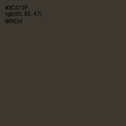 #3C372F - Birch Color Image