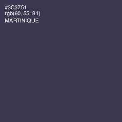 #3C3751 - Martinique Color Image