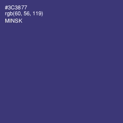 #3C3877 - Minsk Color Image