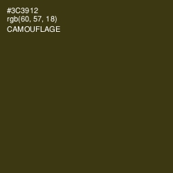 #3C3912 - Camouflage Color Image