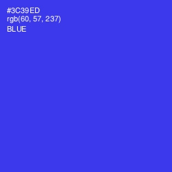#3C39ED - Blue Color Image