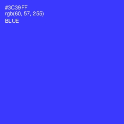 #3C39FF - Blue Color Image