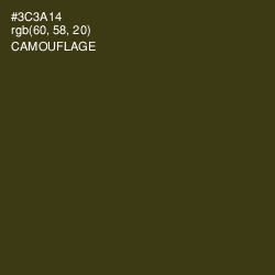 #3C3A14 - Camouflage Color Image