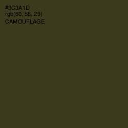 #3C3A1D - Camouflage Color Image