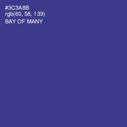 #3C3A8B - Bay of Many Color Image