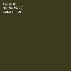 #3C3B1D - Camouflage Color Image