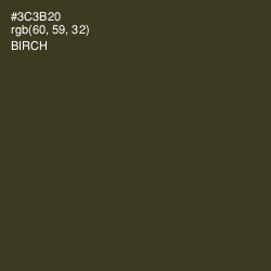 #3C3B20 - Birch Color Image
