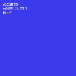 #3C3BED - Blue Color Image