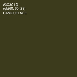 #3C3C1D - Camouflage Color Image