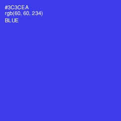 #3C3CEA - Blue Color Image