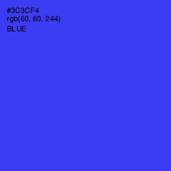 #3C3CF4 - Blue Color Image