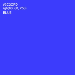 #3C3CFD - Blue Color Image