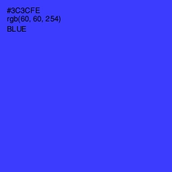 #3C3CFE - Blue Color Image