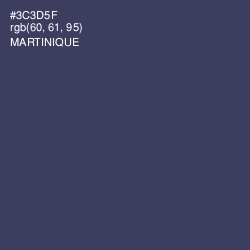 #3C3D5F - Martinique Color Image