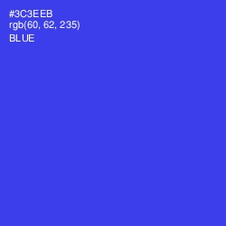 #3C3EEB - Blue Color Image