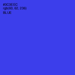 #3C3EEC - Blue Color Image