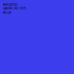 #3C3EED - Blue Color Image