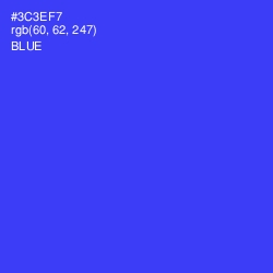 #3C3EF7 - Blue Color Image