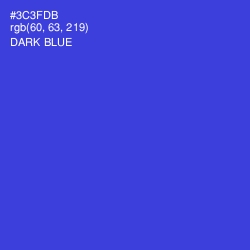 #3C3FDB - Dark Blue Color Image