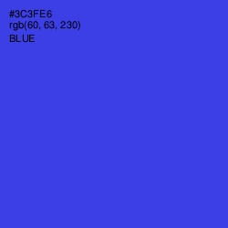 #3C3FE6 - Blue Color Image