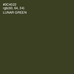 #3C4022 - Lunar Green Color Image