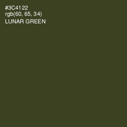 #3C4122 - Lunar Green Color Image