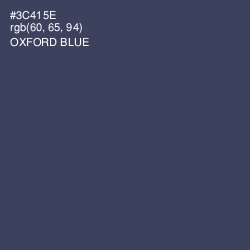 #3C415E - Oxford Blue Color Image