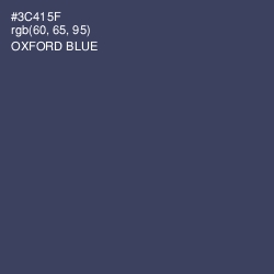 #3C415F - Oxford Blue Color Image