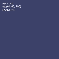 #3C4169 - San Juan Color Image