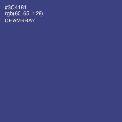 #3C4181 - Chambray Color Image