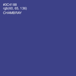 #3C4188 - Chambray Color Image