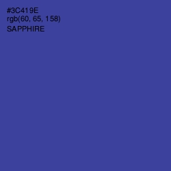 #3C419E - Sapphire Color Image