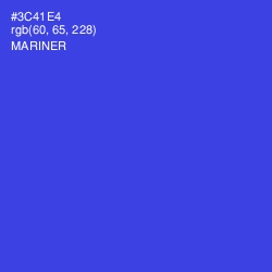 #3C41E4 - Mariner Color Image