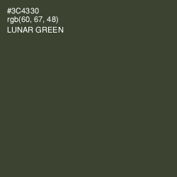 #3C4330 - Lunar Green Color Image