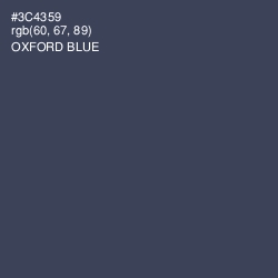 #3C4359 - Oxford Blue Color Image