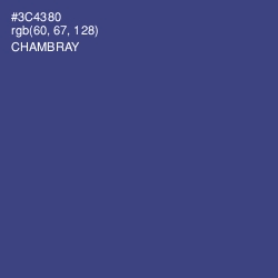 #3C4380 - Chambray Color Image